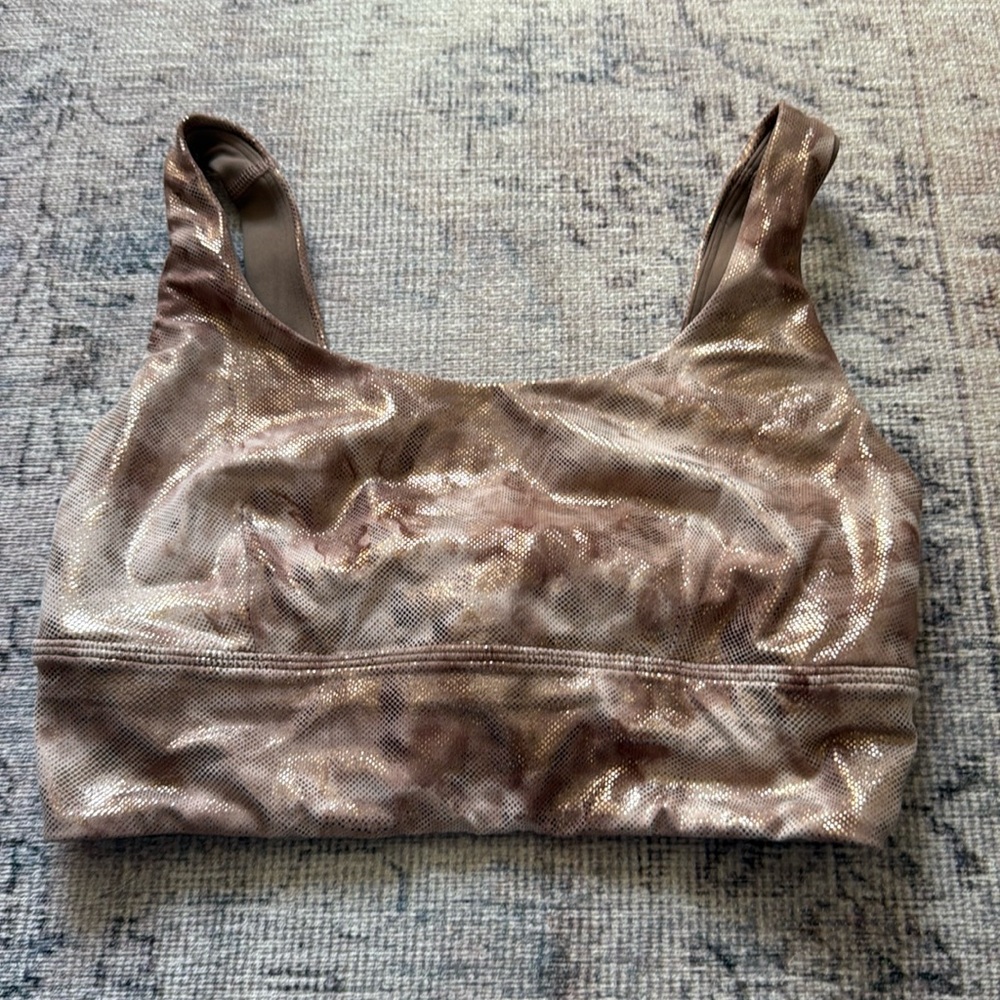Lululemon Align bra. Special edition shine Size 8.